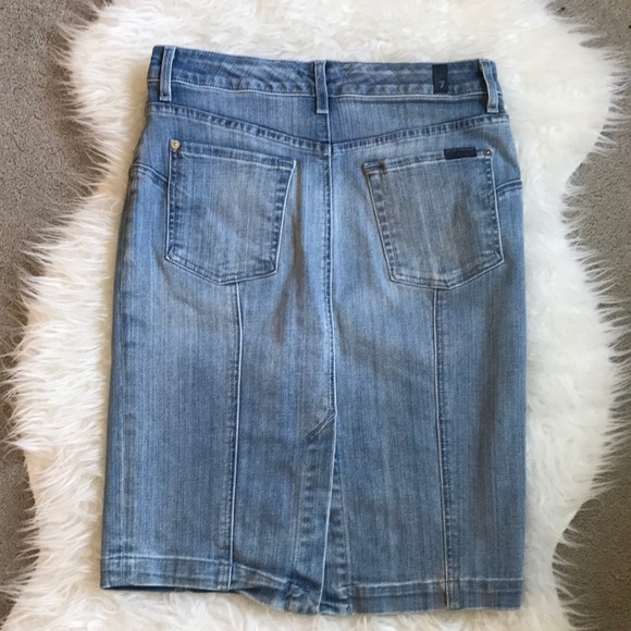 7 For all Mankind Pencil Denim Skirt 28 - Picture 8 of 8